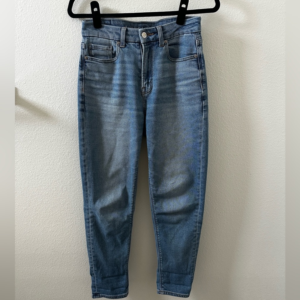 Curvy Straight Cut Mom Jeans